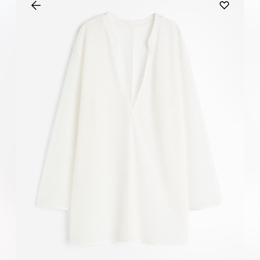 H&M White Knit Beach Coverup - Picture 3 of 5